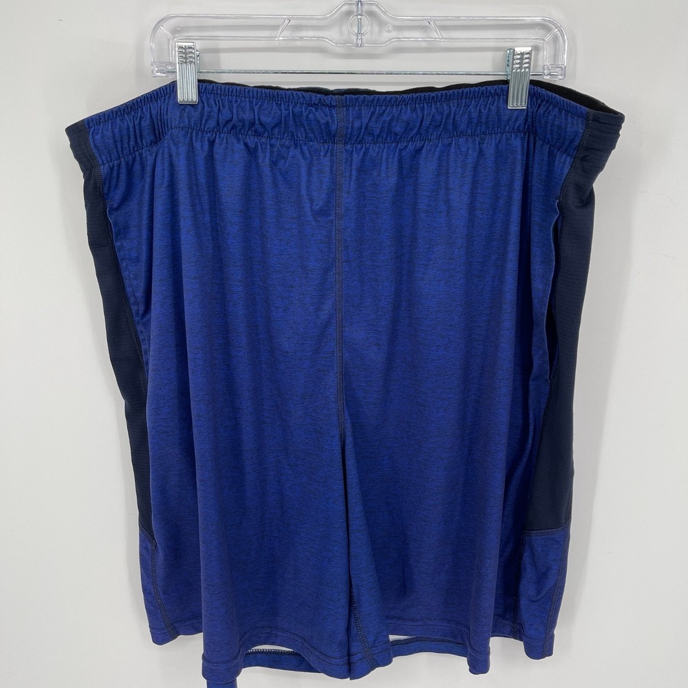 Russell‎ Men's Blue Elastic Waist Basketball Workout Gym Shorts Size 2XL 44-46